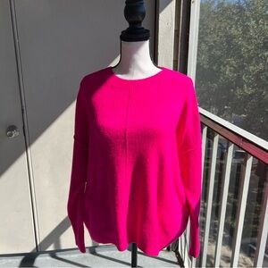 NWOT Vince Camuto Hot Pink Knit Sweater